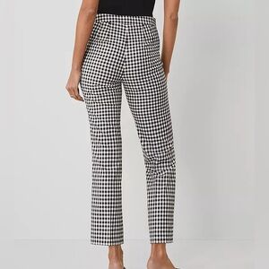 Ann Taylor Black and White Checkered Pants
